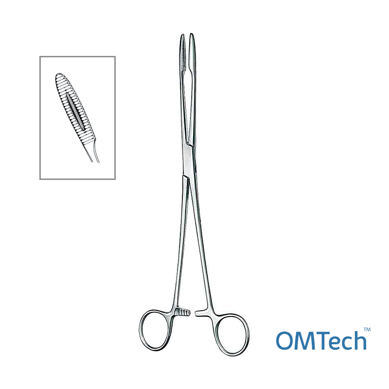 Корнцанг (зажим для операційної білизни) за Gross-Maier (Грос-Майєр), вигнутий, довжина 22,5 см INSIDEMED